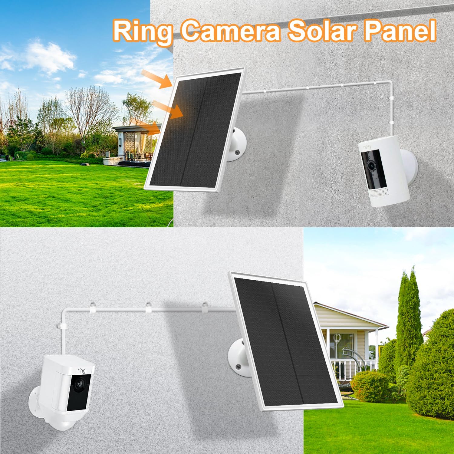 1724580560 556 Ring Camera Solar Panel Compatible with Ring Stick Up Cam