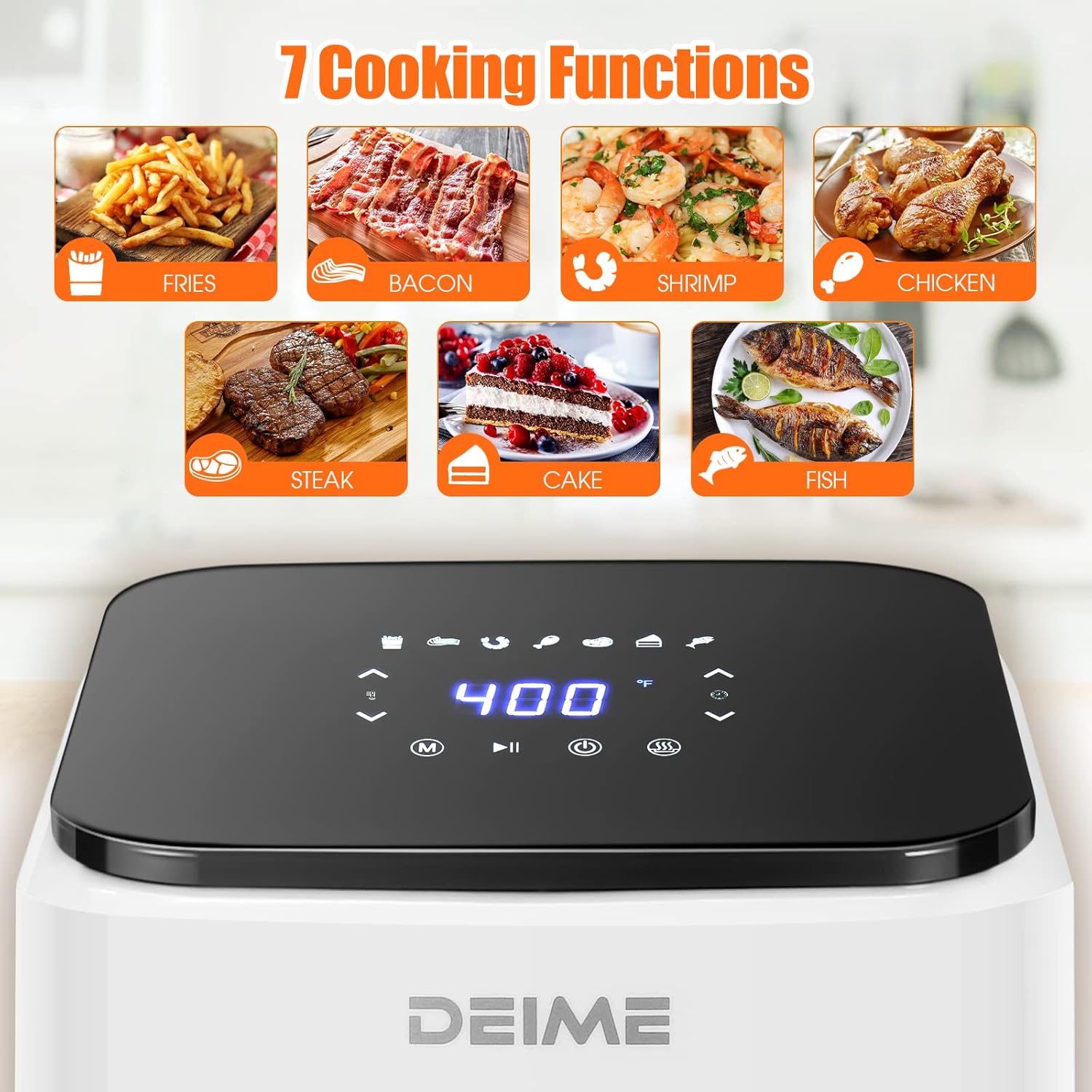 1724581455 108 DEIME Air Fryer 42 QT Oilless Hot AirFryer 1200W Healthy