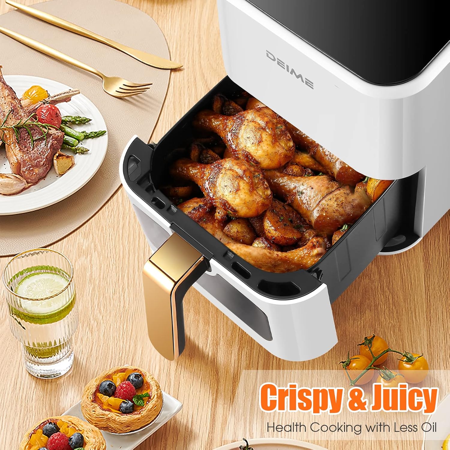 1724581457 683 DEIME Air Fryer 42 QT Oilless Hot AirFryer 1200W Healthy