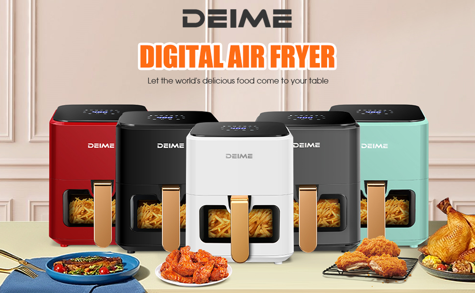 1724581459 129 DEIME Air Fryer 42 QT Oilless Hot AirFryer 1200W Healthy