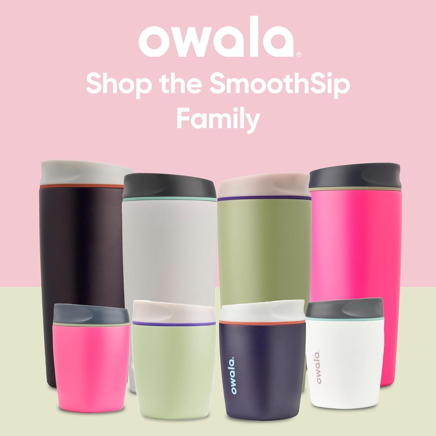 1724584813 712 Owala SmoothSip Insulated Stainless Steel Coffee Tumbler Reusable Iced Coffee