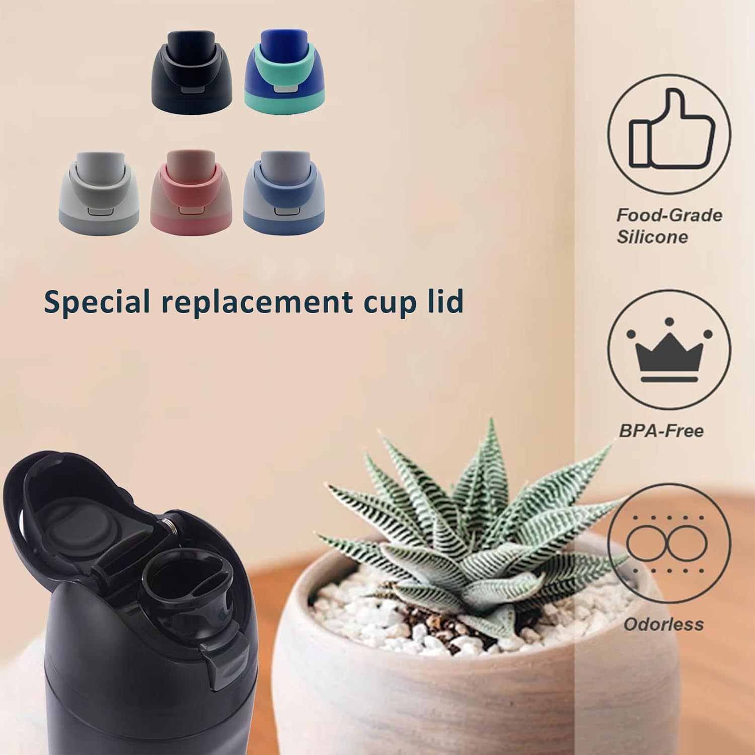 1724585706 725 Replacement Cap for Owala Freesip Replacement Lid Compatible with Owala