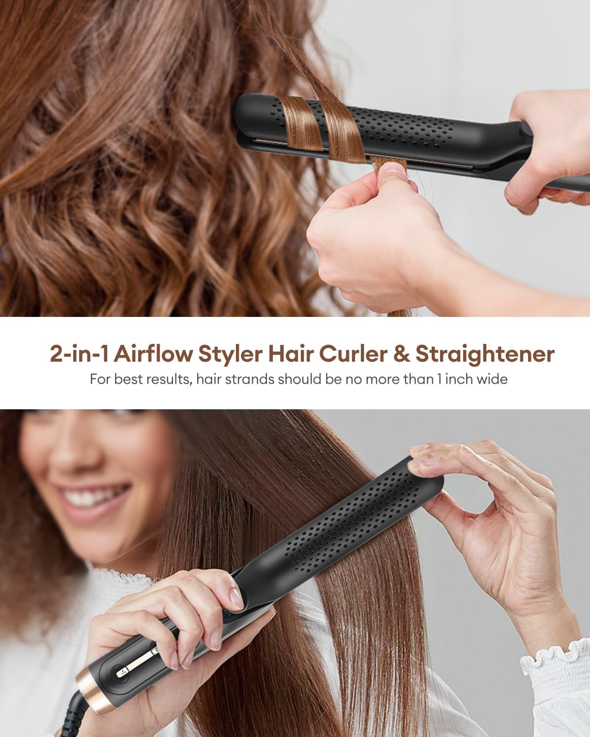 1724596947 904 360° Airflow Styler Professional 2 in 1 Curling Iron and Straightener