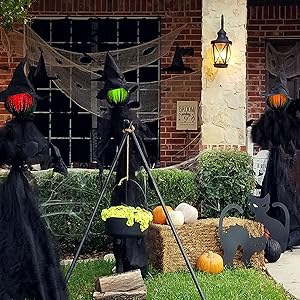 1724597819 668 Hourleey Halloween Decorations 6 FT Set of 3 Lighted Halloween