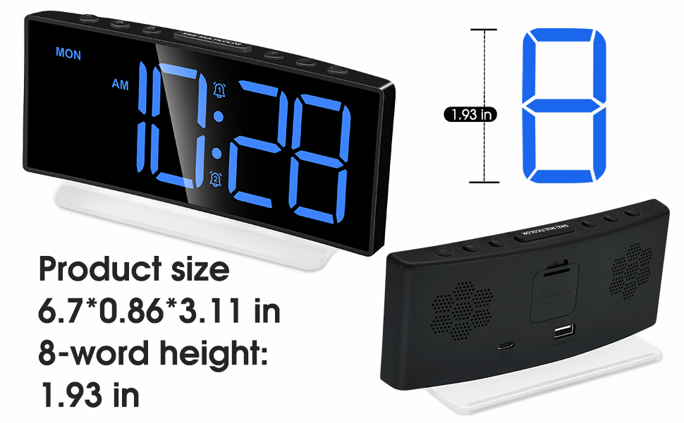 1724601291 646 Cadmos Extra Loud Alarm Clock for Heavy Sleepers AdultsTeensKidsRainbow Clock