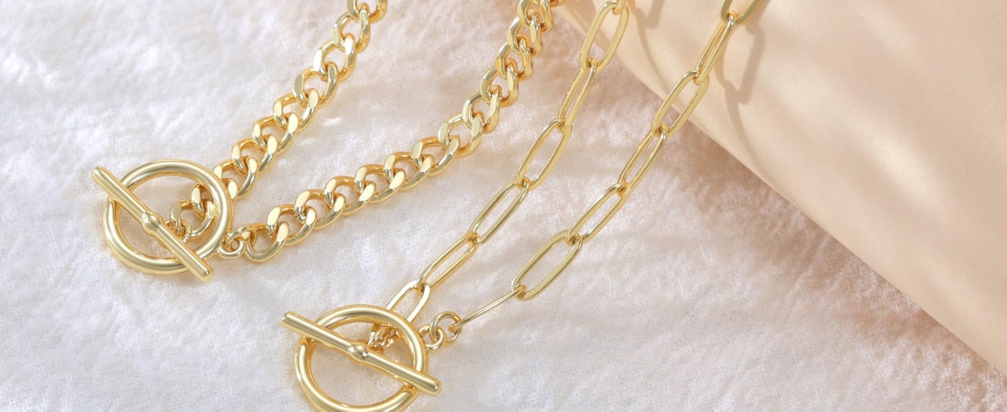 1724604617 316 CHESKY Gold Layered Necklaces for Women 14K Dainty Gold Chain