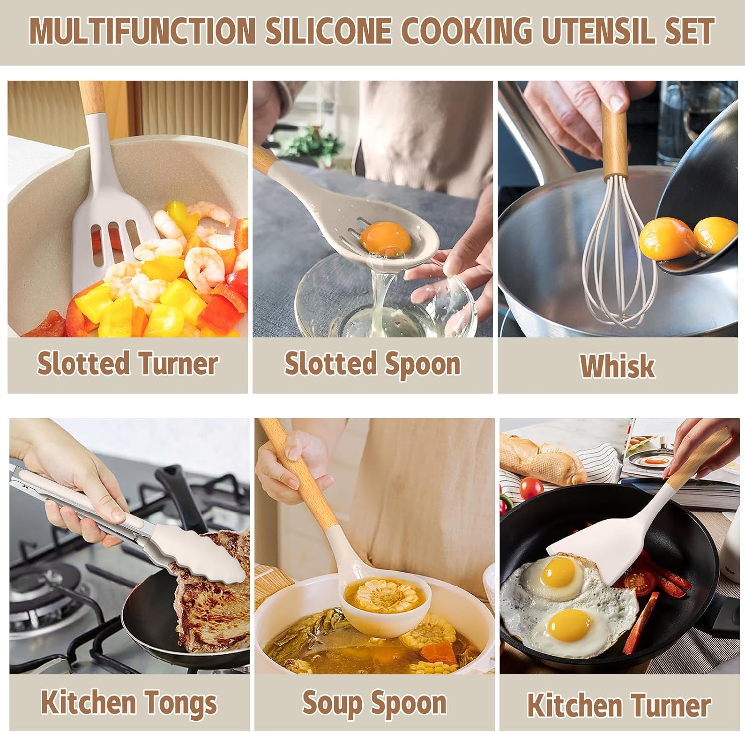 1724605425 314 Umite Chef Kitchen Cooking Utensils Set 33 pcs Non Stick Silicone