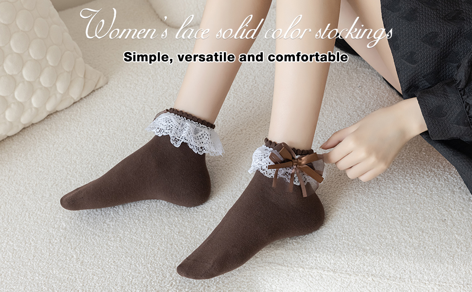 1724608854 715 Lace Ruffle Frilly Socks for Women Lace Ankle Socks