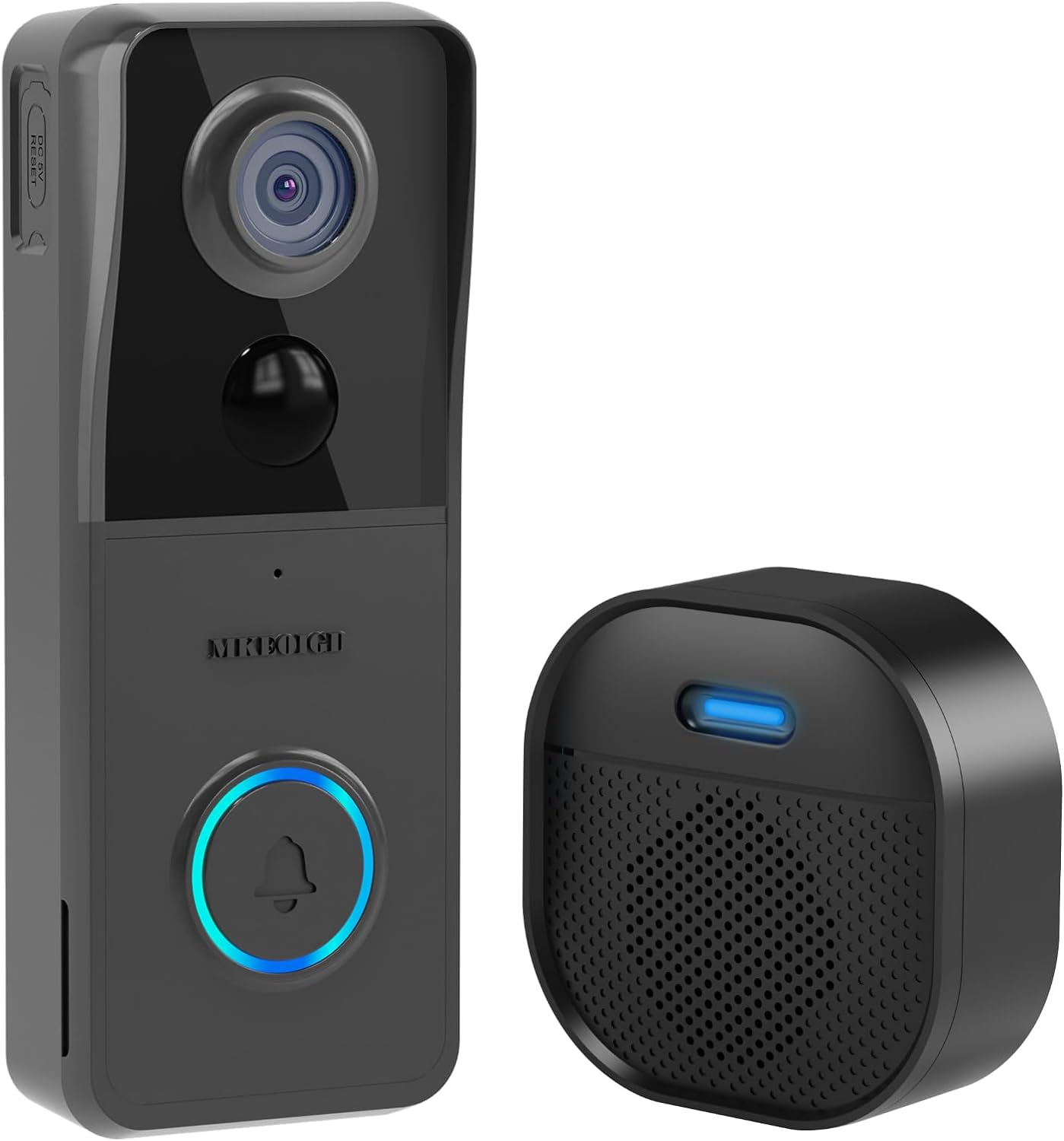 2K HD Doorbell Camera Wireless with Included Ring Chime MKEOLGE