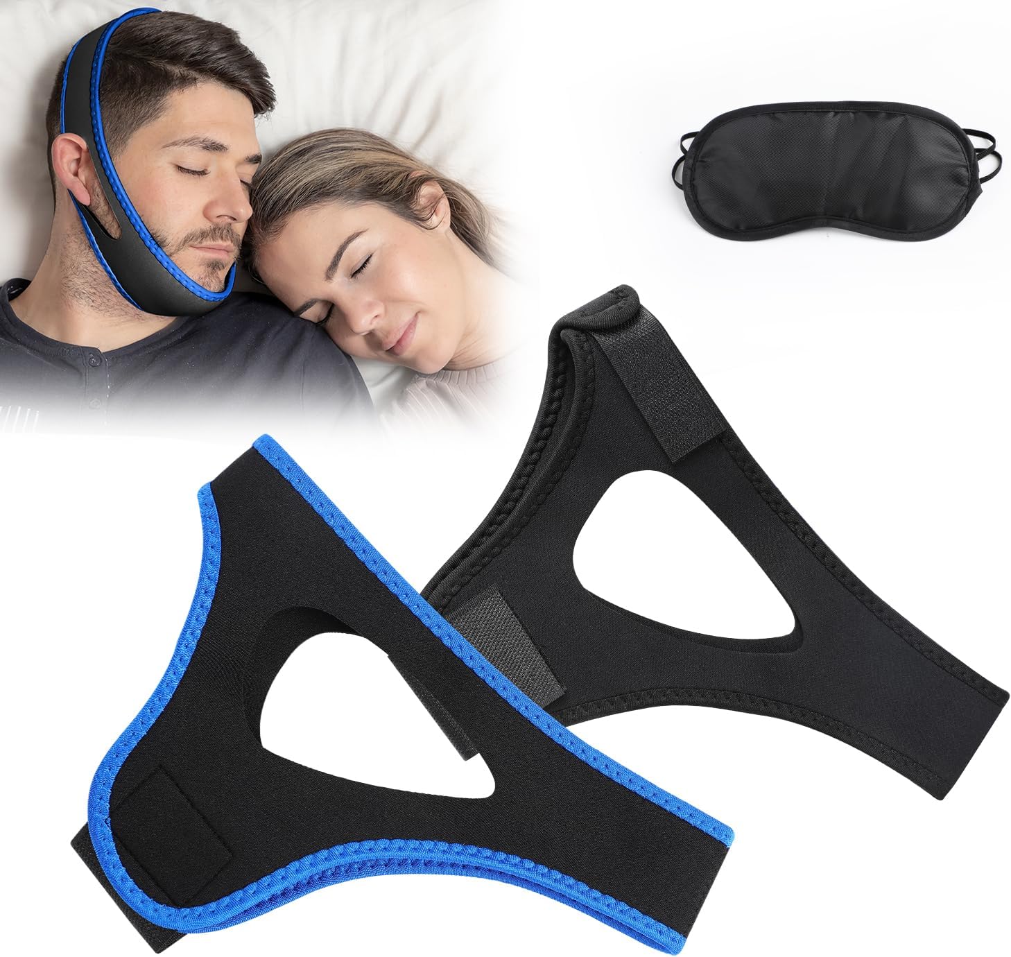 2PCS Veralabs Airflow Jaw Strap Anti Snoring Devices Anti Snoring