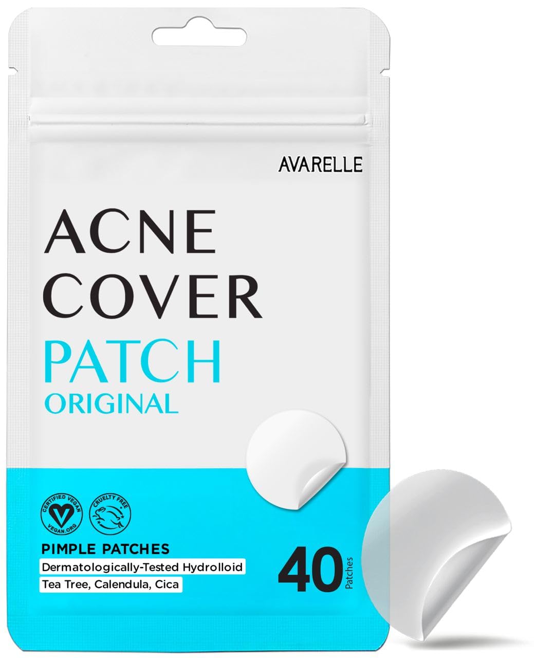 AVARELLE Acne Cover Patches FSA HSA Eligible Hydrocolloid Pimple Patches