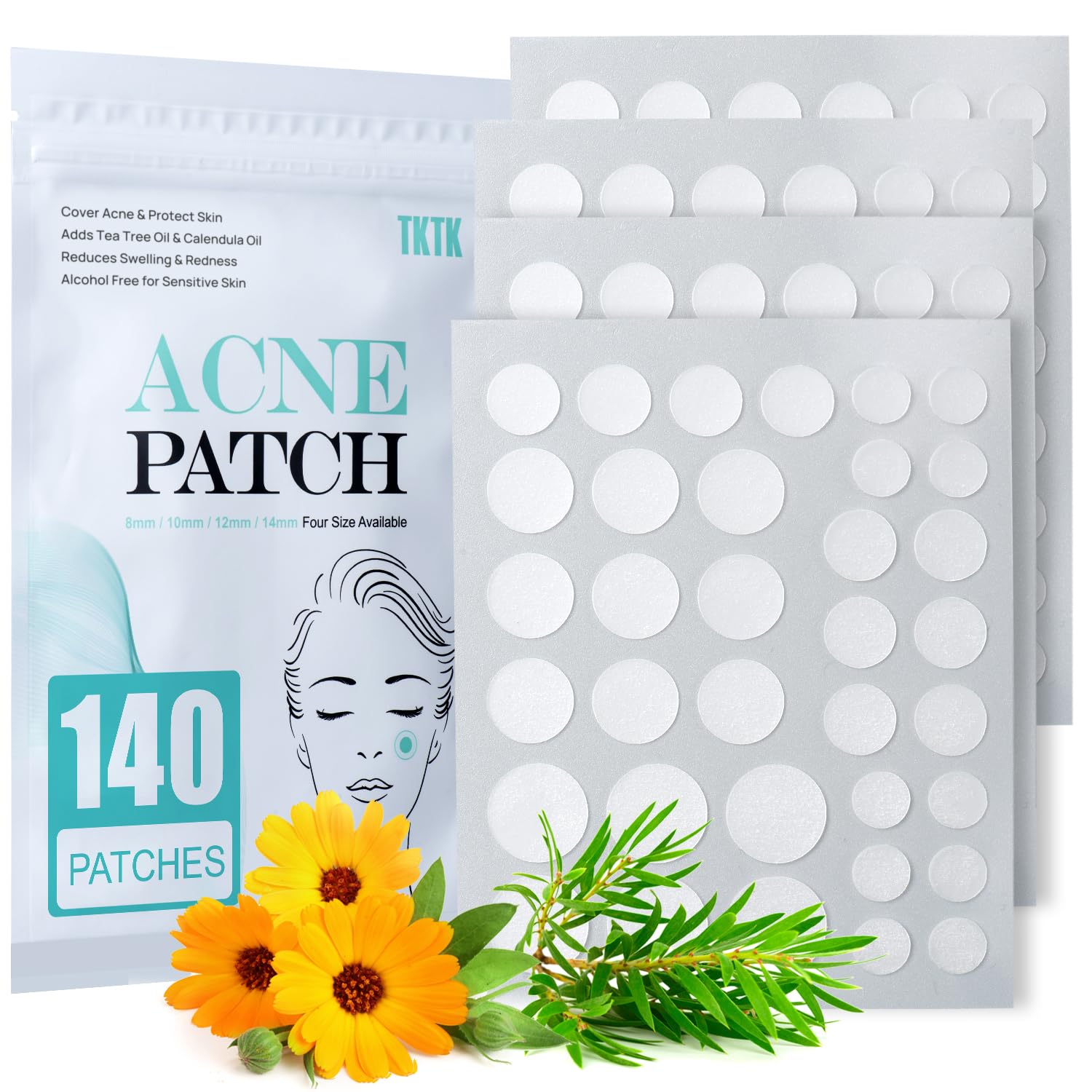 Acne Patch Pimple Patch 4 Sizes 140 Patches Acne Absorbing