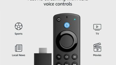 Amazon Fire TV Stick, HD, sharp picture quality, fast streaming, free & live TV, Alexa Voice Remote with TV controls