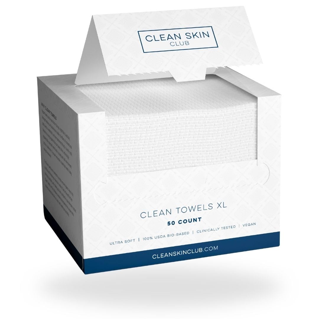 Clean Skin Club Clean Towels XL 100 USDA Biobased Face