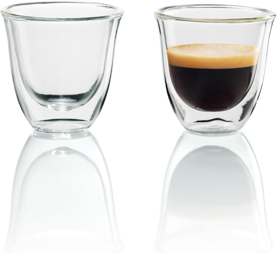 DeLonghi DeLonghi Double Walled Thermo Espresso Glasses Set of 2