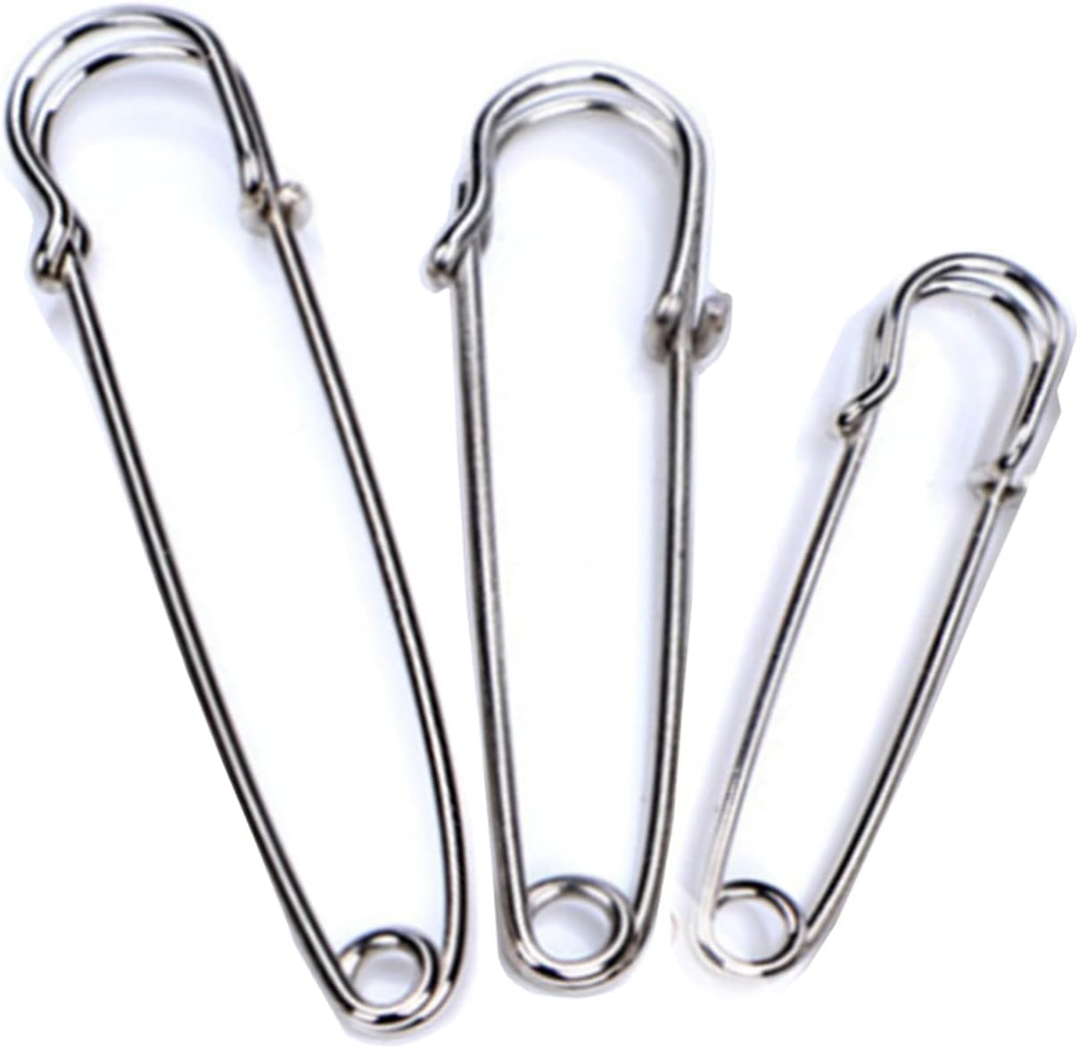 Large Safety Pins Assorted Clothes 60Pcs Heavy Duty 3 Sizes