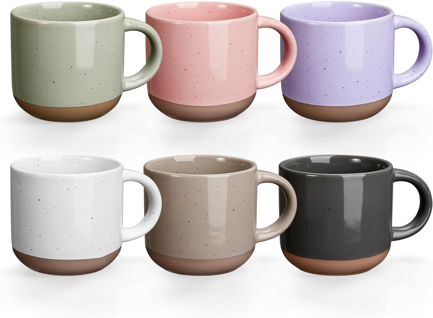 Morandi Color Ceramic Mini Espresso Cups Set of 6 5