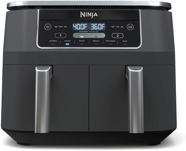 Ninja DZ201 Foodi 8 Quart 6 in 1 DualZone 2 Basket Air Fryer