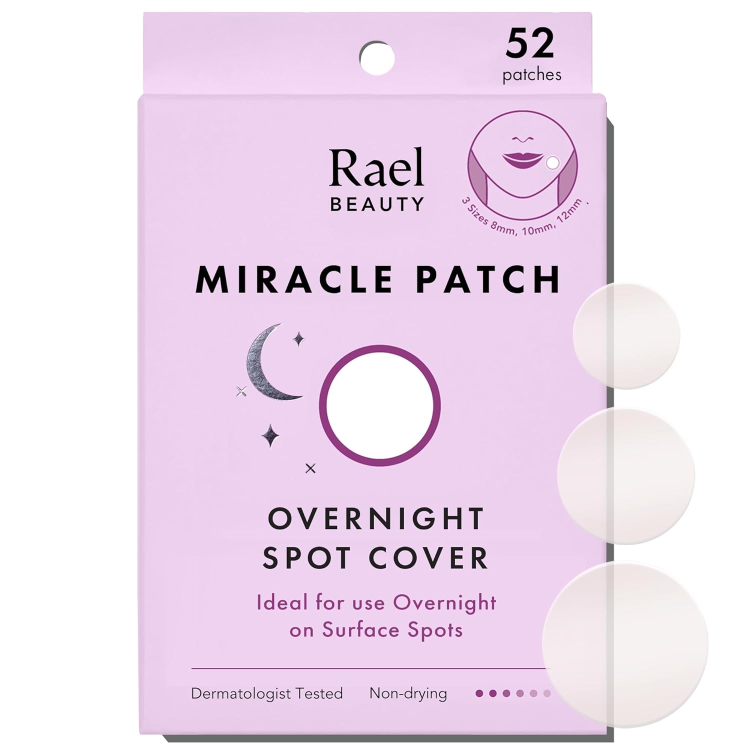 Rael Pimple Patches Miracle Overnight Spot Cover Hydrocolloid Acne