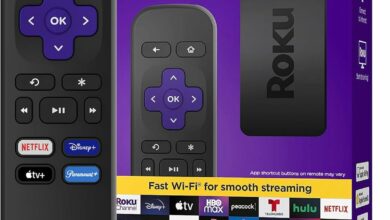 Roku Express | HD Roku Streaming Device with Standard Remote (no TV controls), Free & Live TV