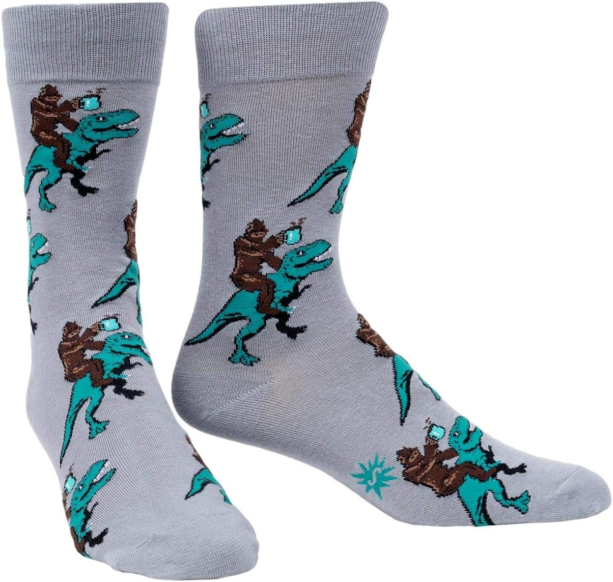 Sock It To Me Mens Crew Sasquatch Bigfoot Socks