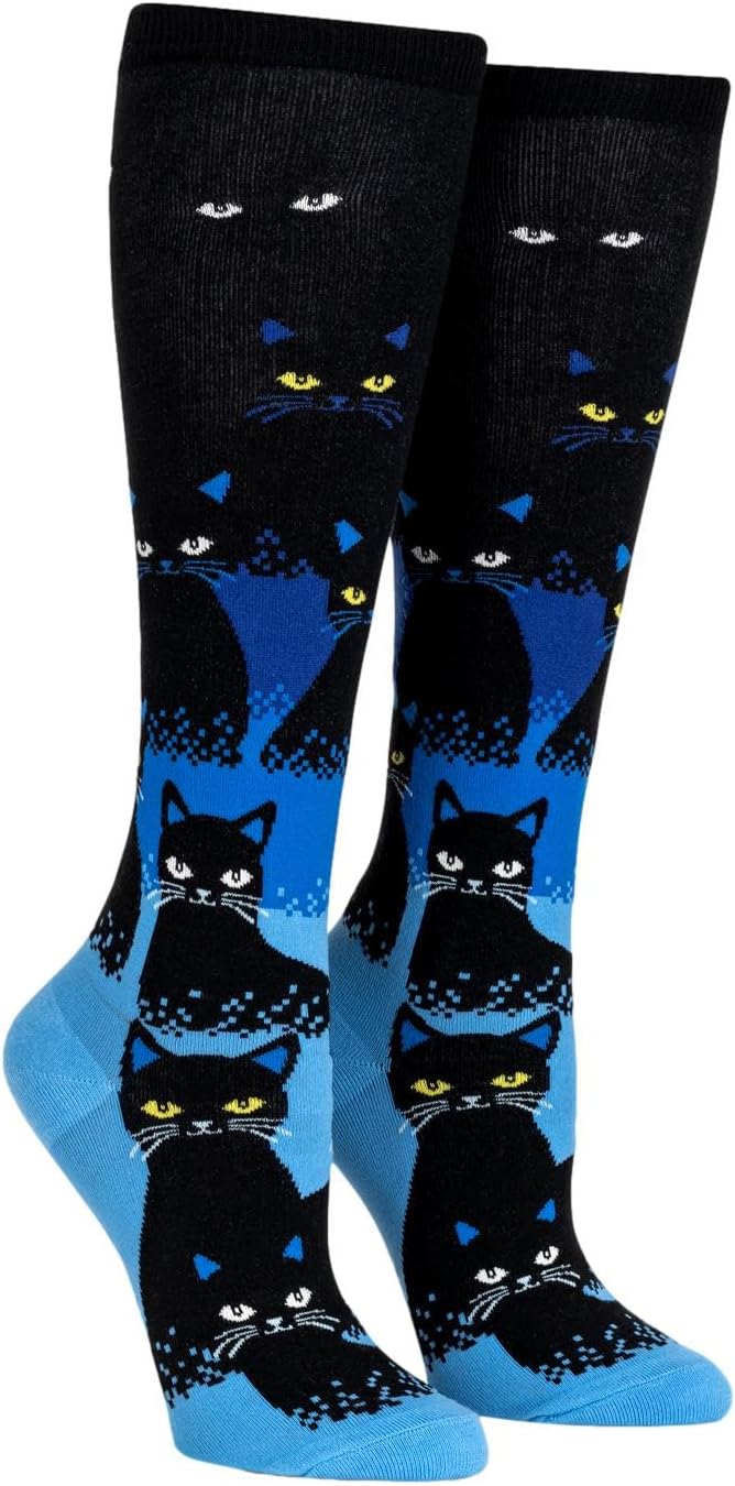 Sock It To Me Womens Knee High Cat Socks