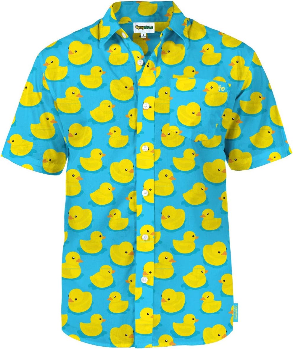 Tipsy Elves Hawaiian Shirts for Men Mens Casual Beach