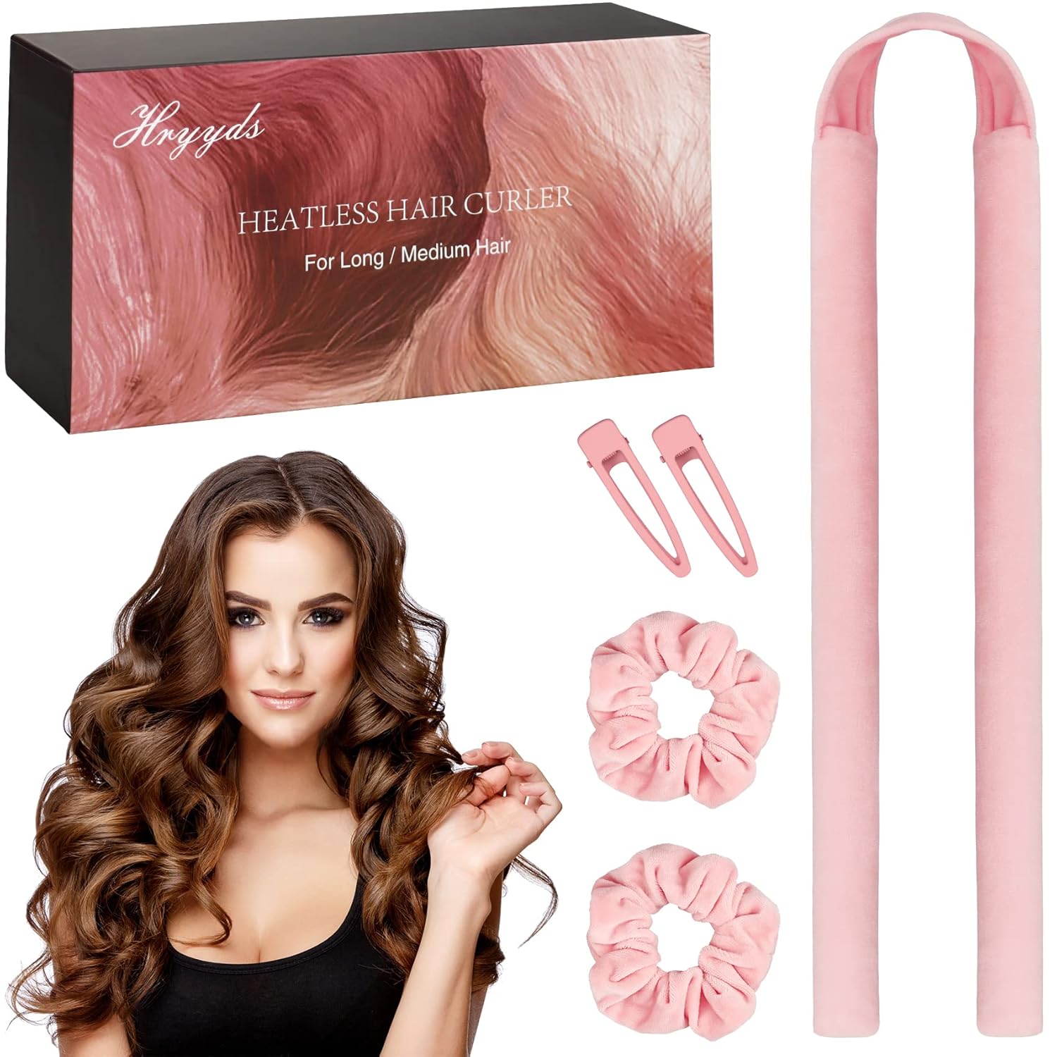 Upgraded Heatless Hair Curler with Gift Box Velvet Heatless Curls