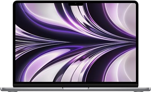 Apple 2022 MacBook Air Laptop with M2 chip: 13.6-inch Liquid Retina Display, 8GB RAM, 256GB SSD Storage, Backlit Keyboard, 1080p FaceTime HD Camera. Works with iPhone and iPad; Space Gray