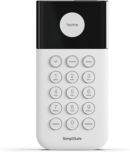 SimpliSafe Wireless Keypad - Touch-to-Wake Technology - Compatible with The Home Security System - Latest Gen